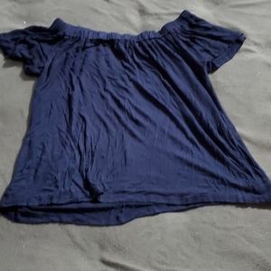 Navy off the shoulder top